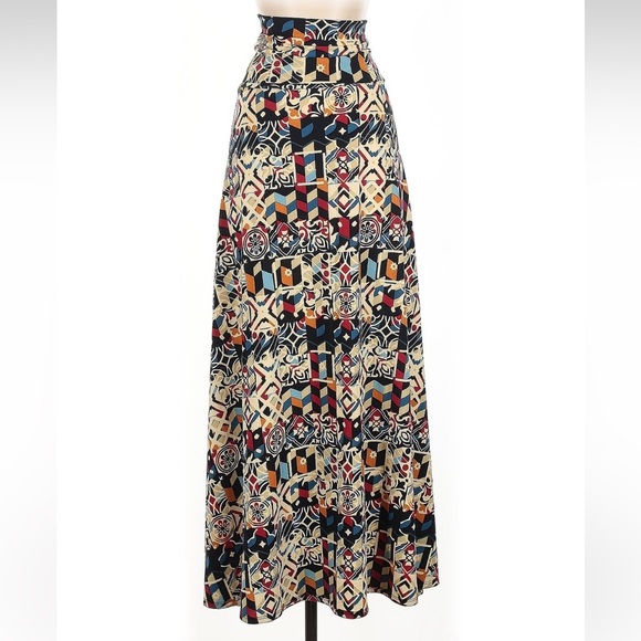 LuLaRoe Boho Southwestern Long Maxi Skirt Pull On Women’s Size Medium M - Picture 1 of 5